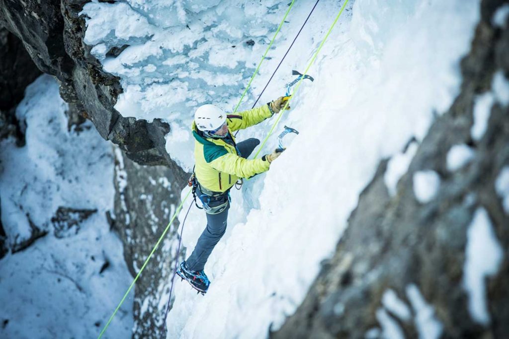 Marius Junoiu, escaladă pe gheață