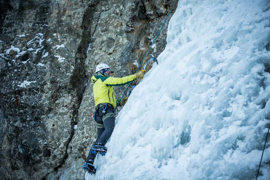 Marius Junoiu, escaladă pe gheață